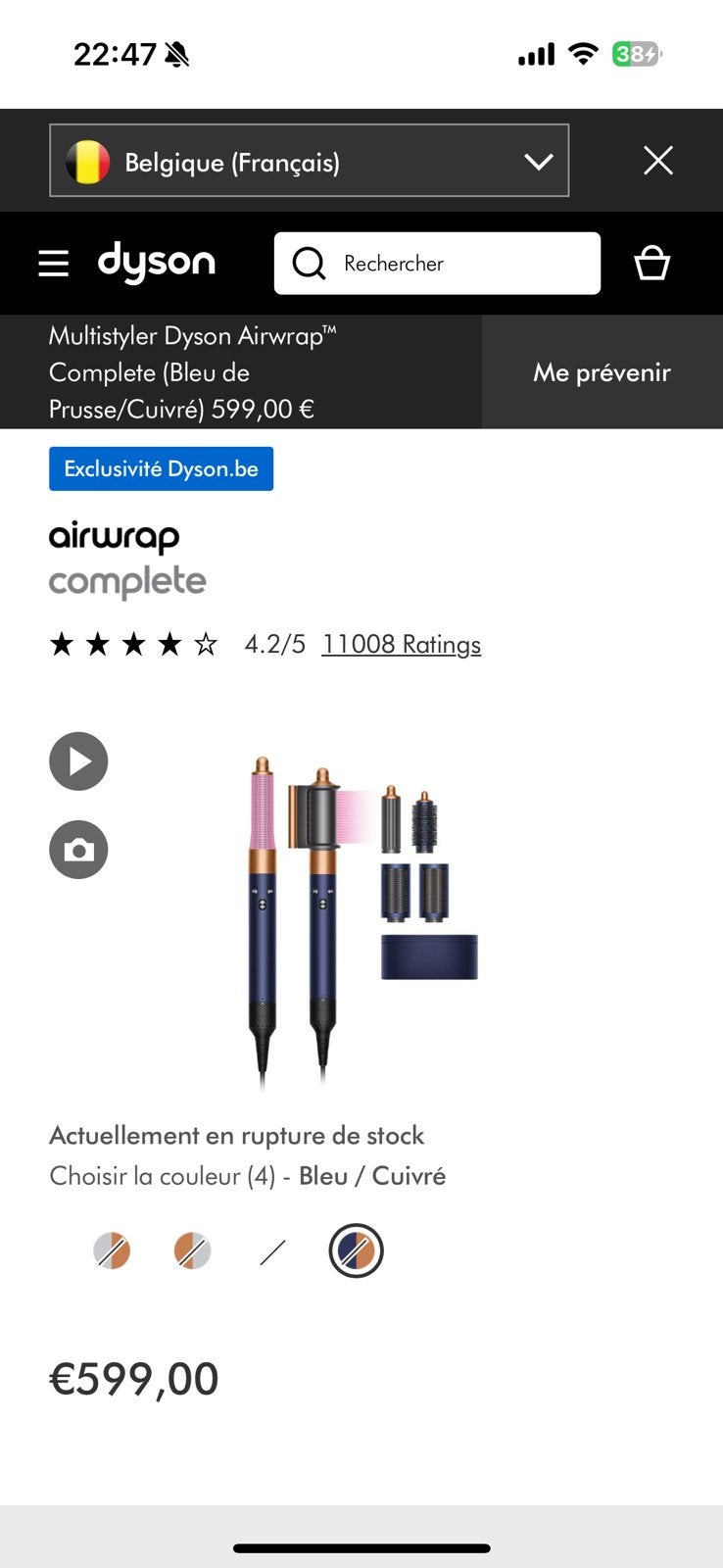 Dyson airwrap, Handtassen en Accessoires, Ophalen, Zo goed als nieuw