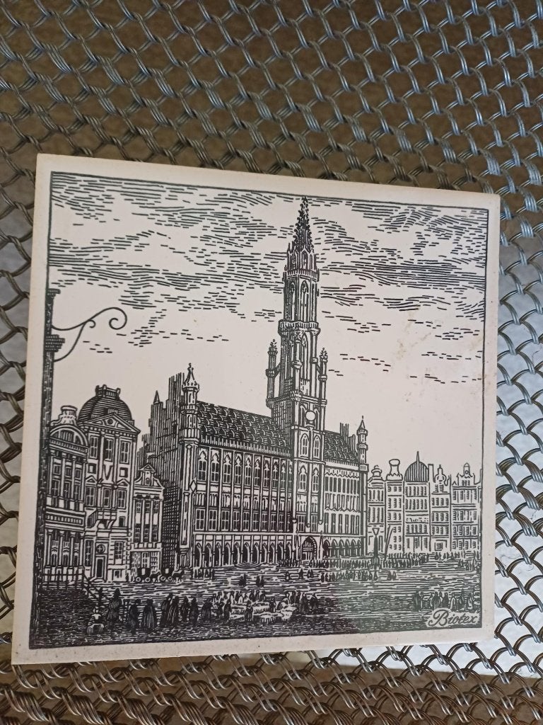 Tegel in keramiek Brussel, Antiek en Kunst, Ophalen