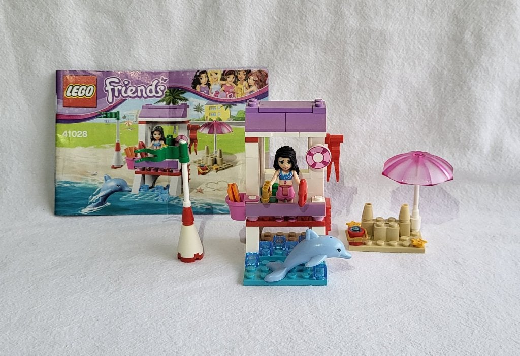 Lego friends 41028 Emma's Reddingspost - volledig met boekje, Lego, Friends, Ophalen of Verzenden, Zo goed als nieuw