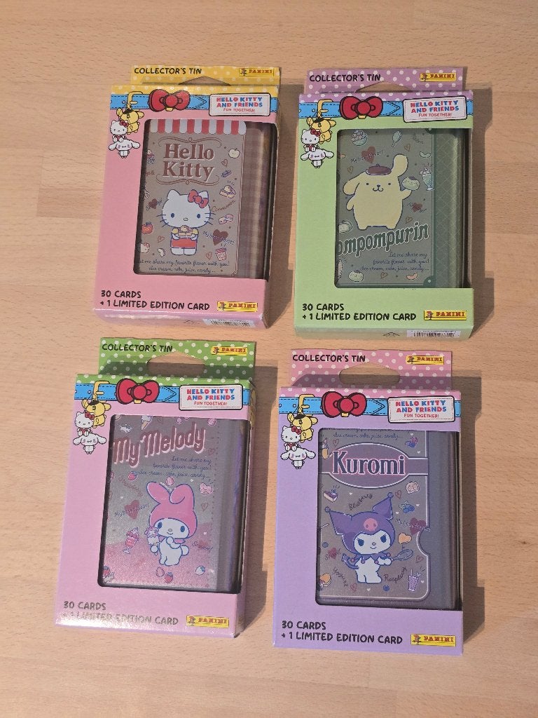 Hello Kitty and Friends collector's tin set card panini, Enlèvement ou Envoi, Neuf, Carte(s) à jouer