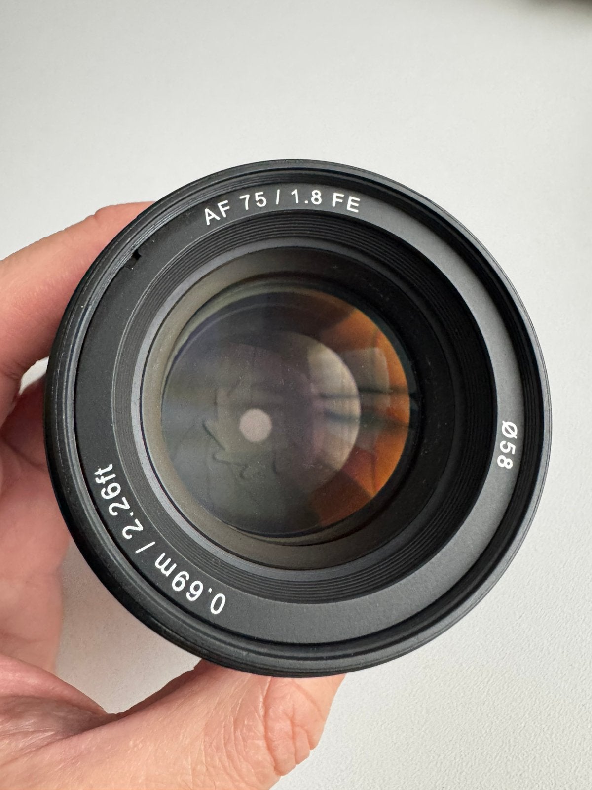 Objectif Samyang 75mm 1.8 Sony FE, TV, Hi-fi & Vidéo, Enlèvement ou Envoi, Comme neuf, Samyang, Monture Sony E