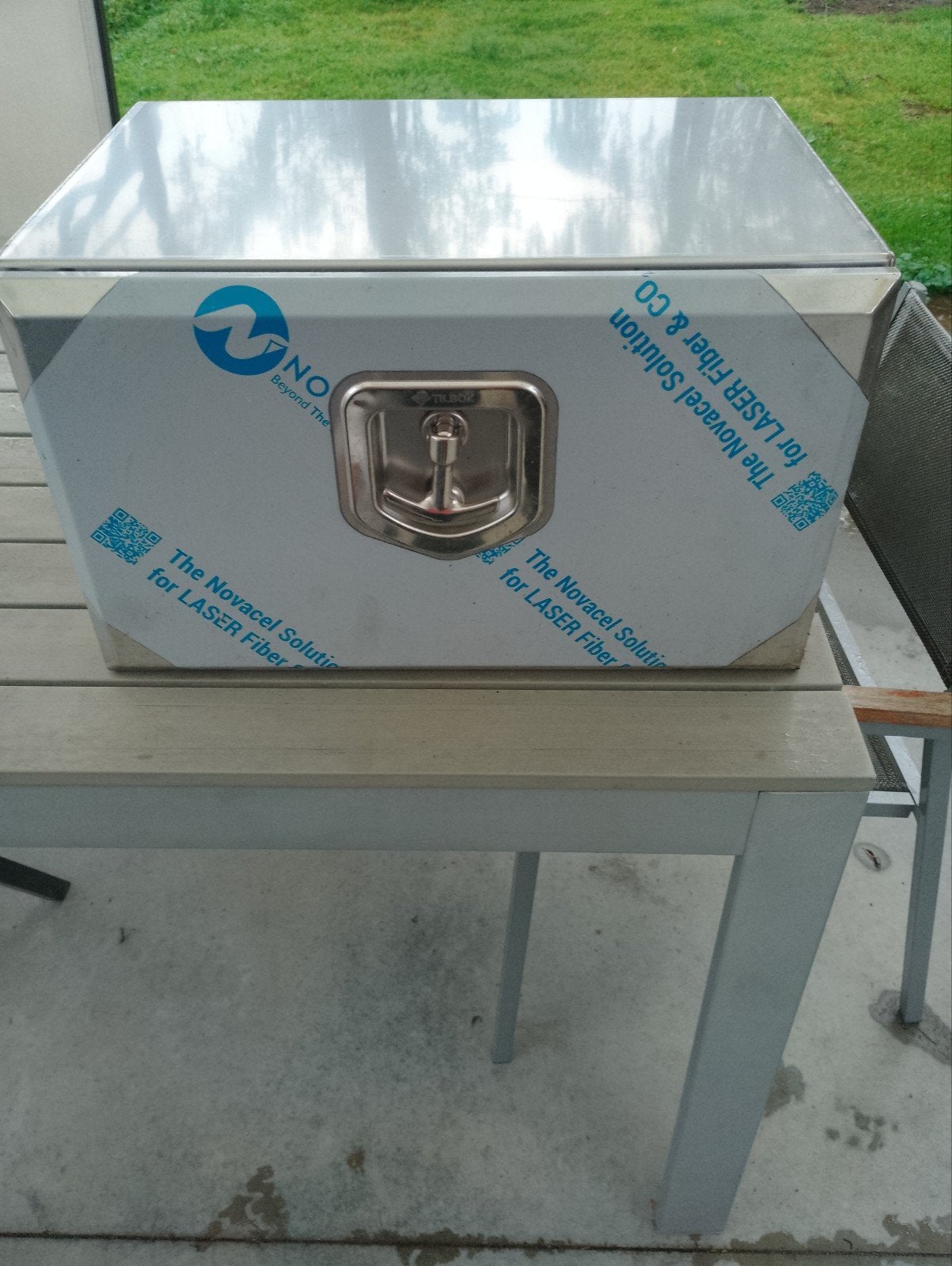 Inox opbergbox, Huis en Inrichting, Woonaccessoires | Kisten, Ophalen