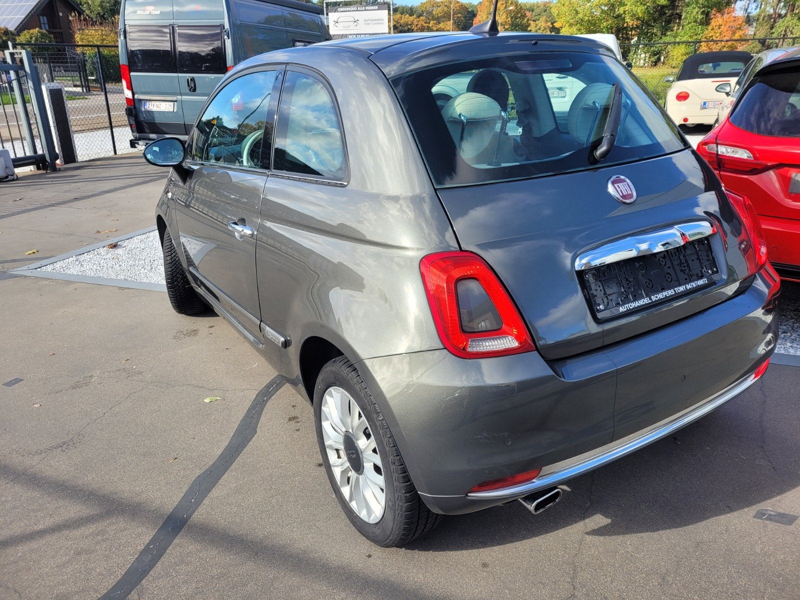 fiat 500 automaat, Auto's, Euro 6, 4 cilinders, https://public.car-pass.be/vhr/38e713c9-9fe0-4564-9b10-b553049bb809, Bedrijf