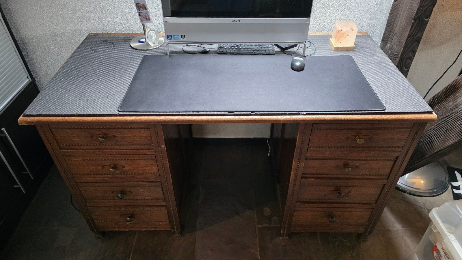 DRINGEND WEG ~ Antiek houten bureau met lades, Huis en Inrichting, Bureaus, Antiek, Met lades, Opbergruimte, Ophalen