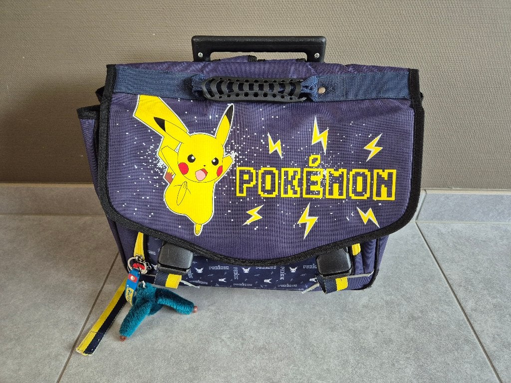 Kinderboekentas jongens (Kipling 'Pokémon'), Ophalen of Verzenden, Gebruikt, Blauw, Rugtas