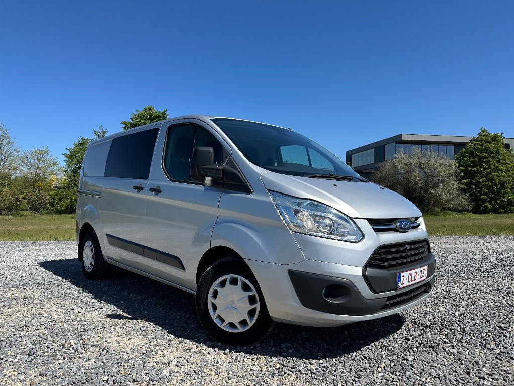 Ford Transit Custom L1H1 Trend – 2.2 TDCI 155PK, Auto's, Ford, Zwart, 5 deurs, Particulier, Overige carrosserie