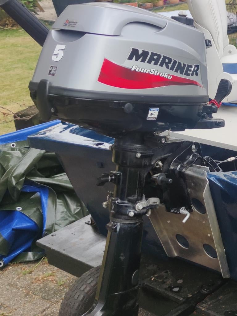 Buitenboordmotor Mariner 5pk 4 takt, Watersport en Boten, Ophalen, Buitenboordmotor