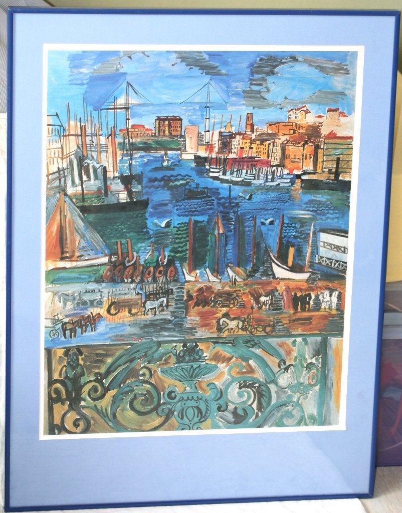 Raoul Dufy - "Vue de Marseille" prent, Ophalen of Verzenden