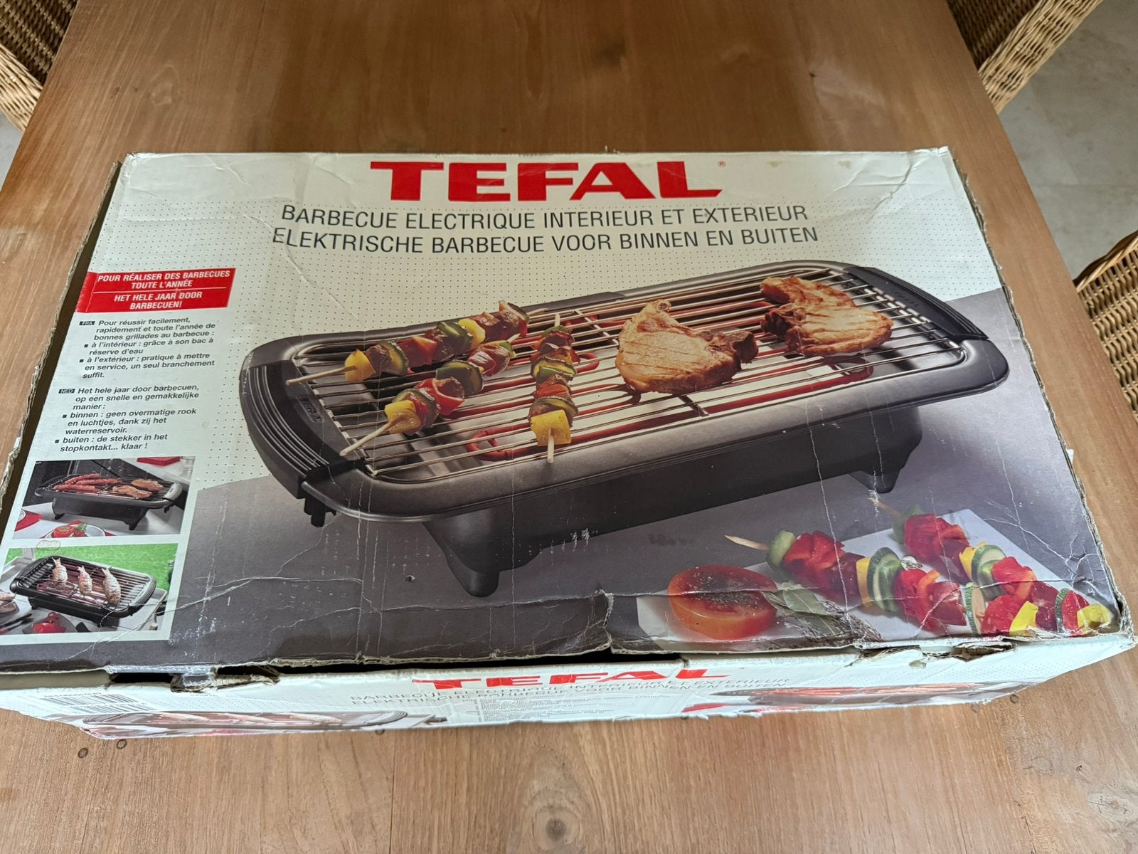 Elektrische bbq van Tefal. Ideaal  voor zomer en winter!, Enlèvement, Comme neuf