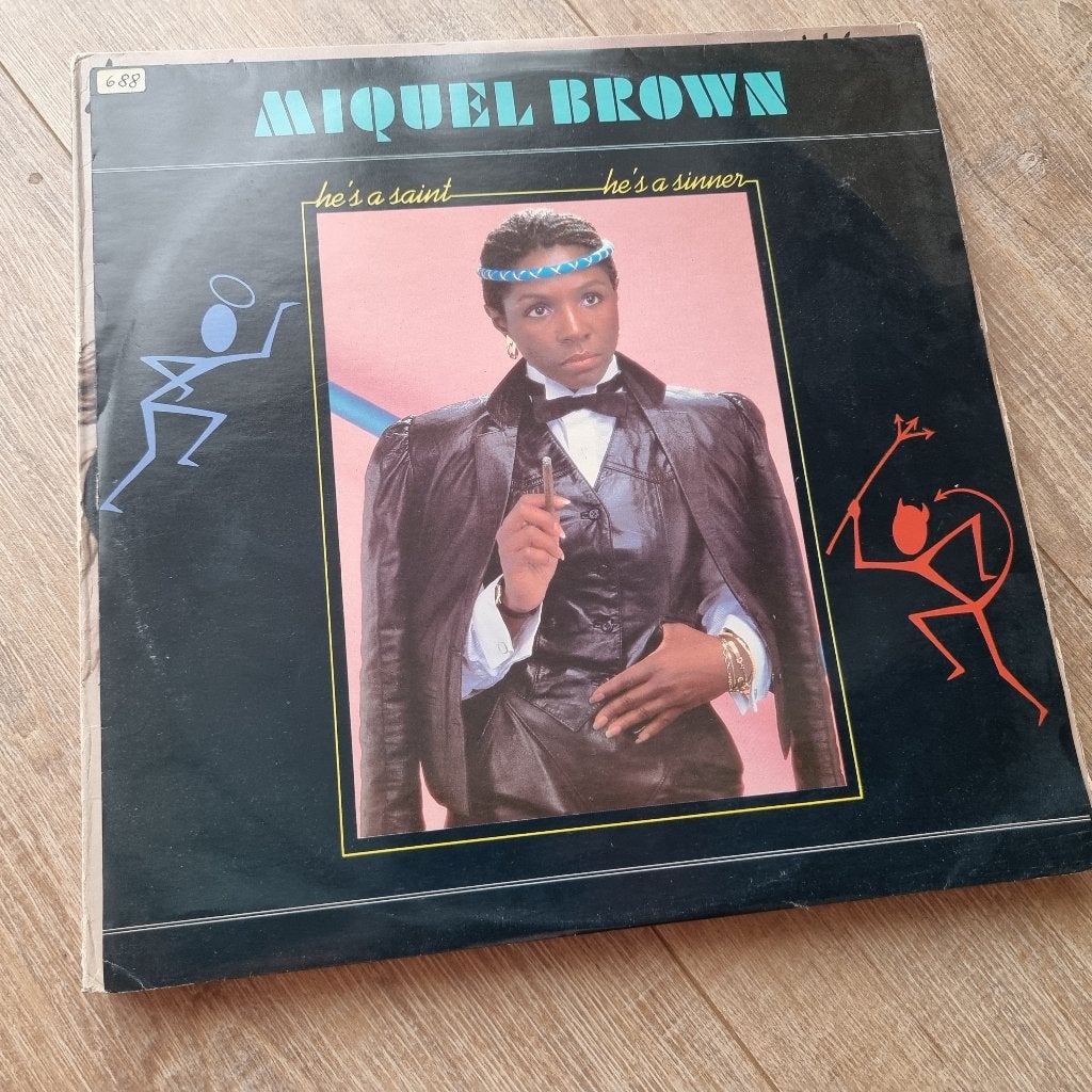 12" Miquel Brown – He's A Saint, He's A Sinner, Cd's en Dvd's, Vinyl Singles, Ophalen of Verzenden, Gebruikt, 12 inch, Dance en House
