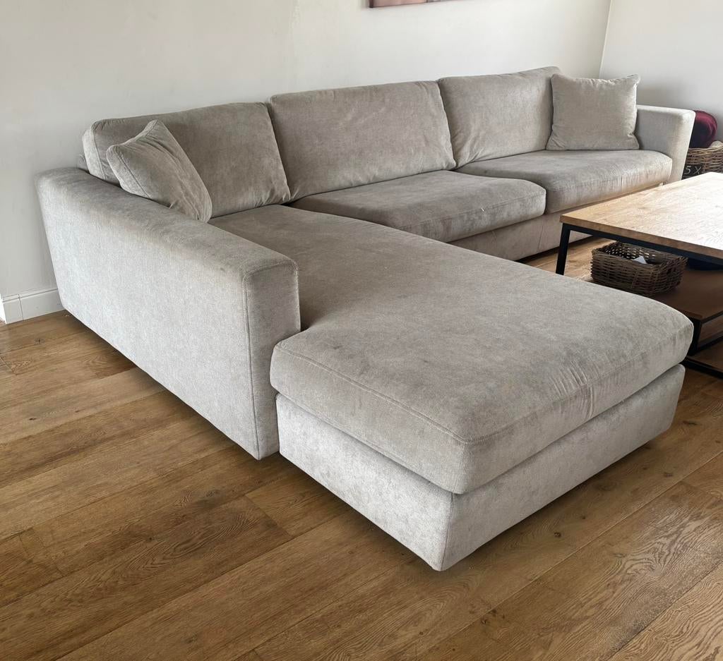 Hoekzetel met longchair maxi links, Huis en Inrichting, Ophalen, Zo goed als nieuw