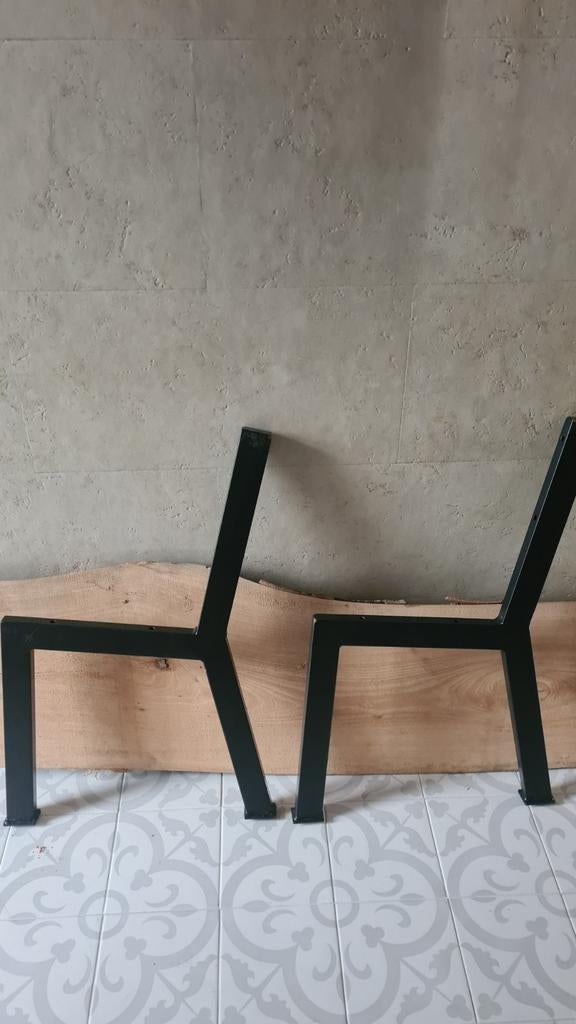 Boomstam plank zitbank aluminium onderstel, Ophalen