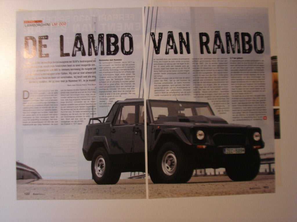 L'article : Lamborghini LM 002, Livres, Autos | Brochures & Magazines, Enlèvement ou Envoi, Comme neuf, Autres marques