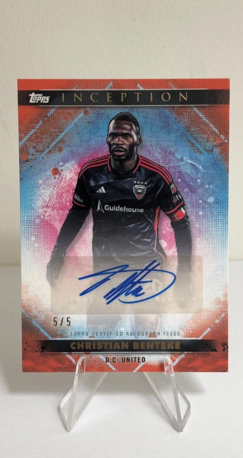 Topps Christian Benteke auto /5, Ophalen of Verzenden, Zo goed als nieuw
