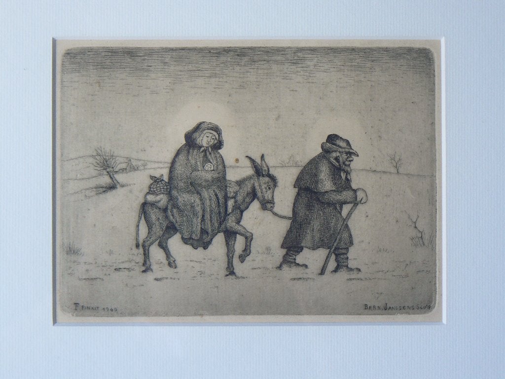 FÉLIX TIMMERMANS LIER1886-1947, Antiquités & Art, Eau-forte, Enlèvement ou Envoi, 19 cm, Mythologie