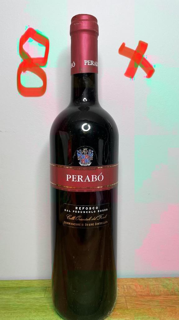 8X perabo REFOSCO 2010, Collections, Vins, Enlèvement, Vin rouge