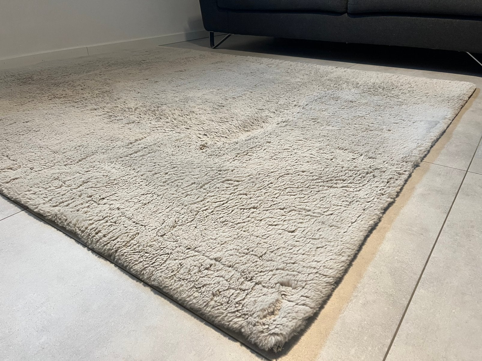 Zachte mat/tapijt, Maison & Meubles, Ameublement | Revêtements de sol, Gris, Moins de 5 m², Enlèvement, Utilisé