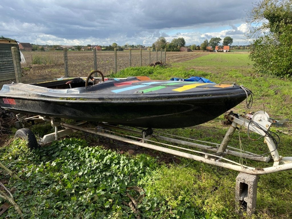 Boot + onderstel, Watersport en Boten, Ophalen, Gebruikt, Buitenboordmotor
