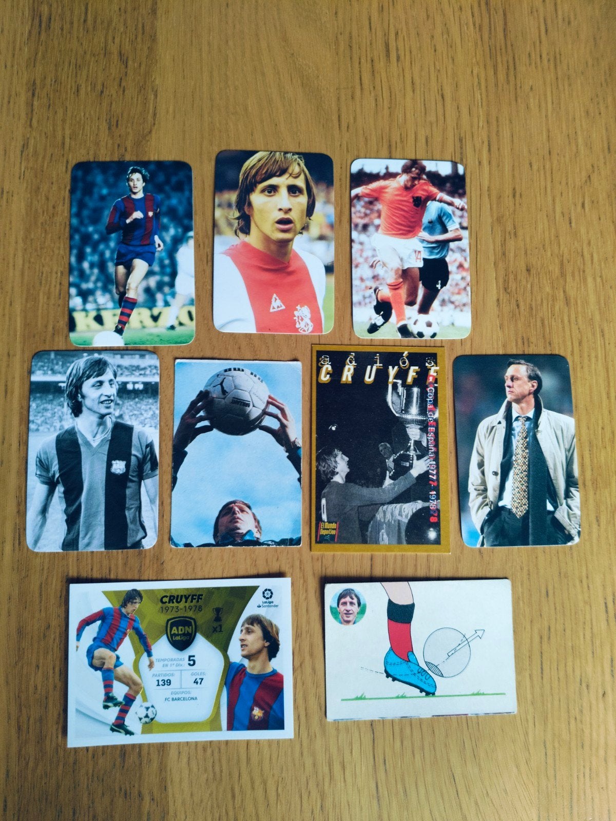 9 kaartjes Johan Cruyff, Ophalen of Verzenden