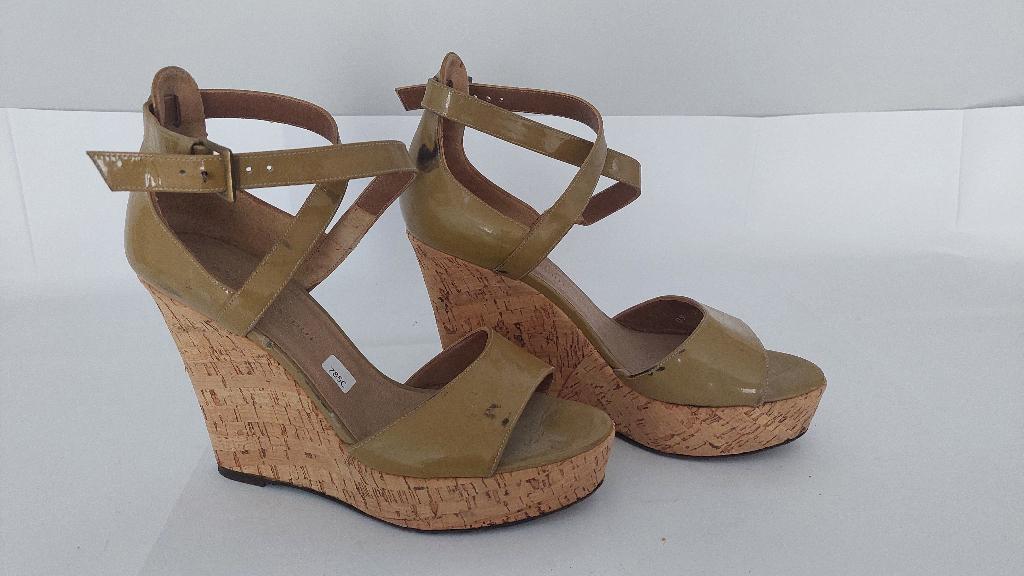 785C* Barbara BUI - sandalen met hoge hak en sleehak (39), Overige kleuren, Barbara Bui, Verzenden, Sandalen of Muiltjes