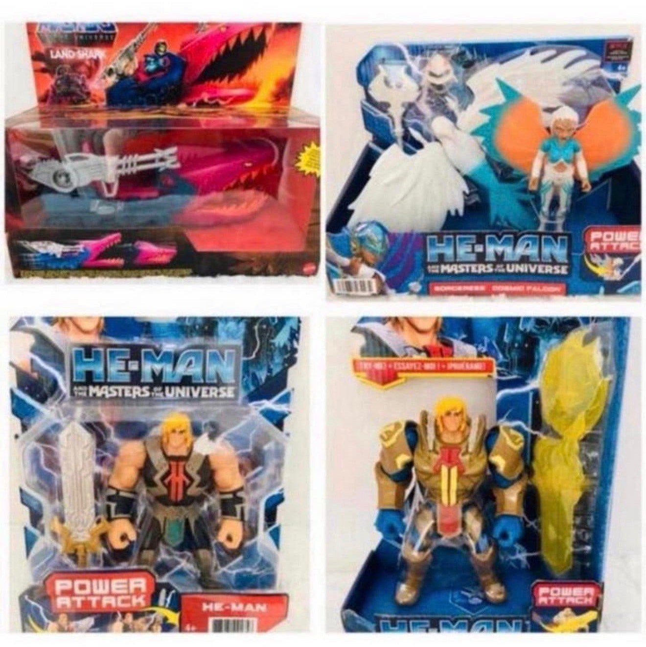 4x Mattel Masters of the Universe motu He-man figuren poppen, Ophalen of Verzenden, Nieuw