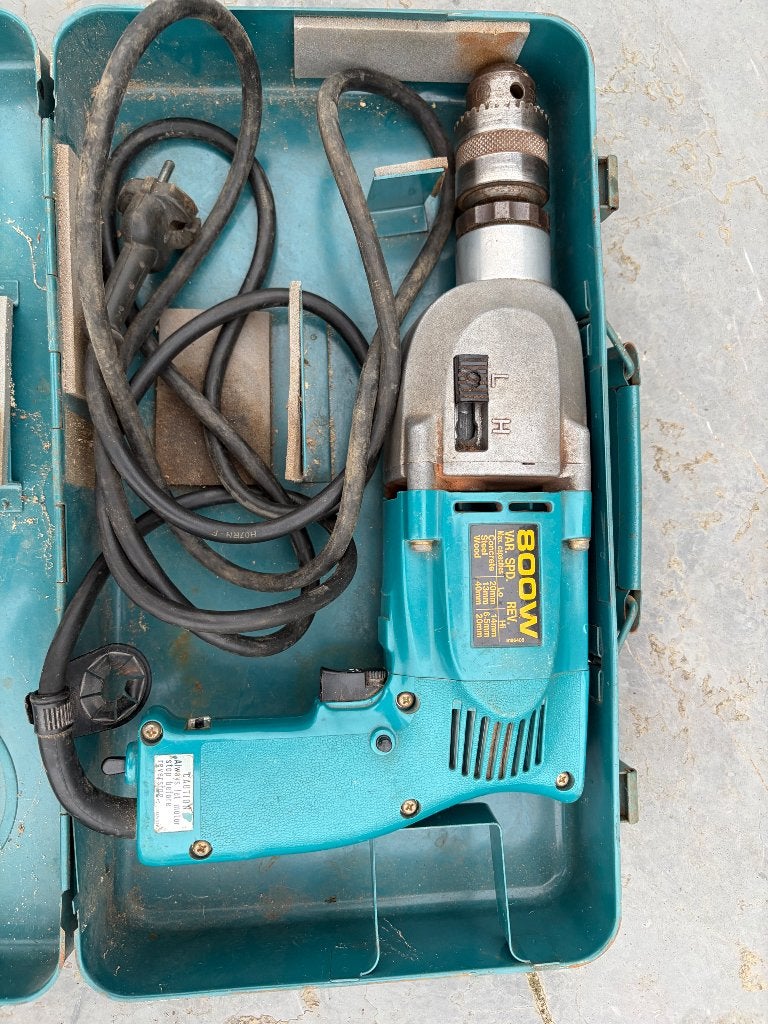 Boormachine Makita, Klopboormechanisme, Ophalen, Boormachine, Gebruikt
