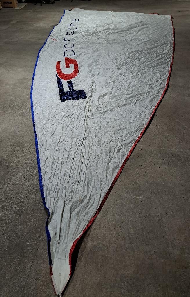 Witte spinnaker Nacra Infusion F18, Watersport en Boten, Ophalen, 6 meter of meer, Gebruikt, Spinnaker
