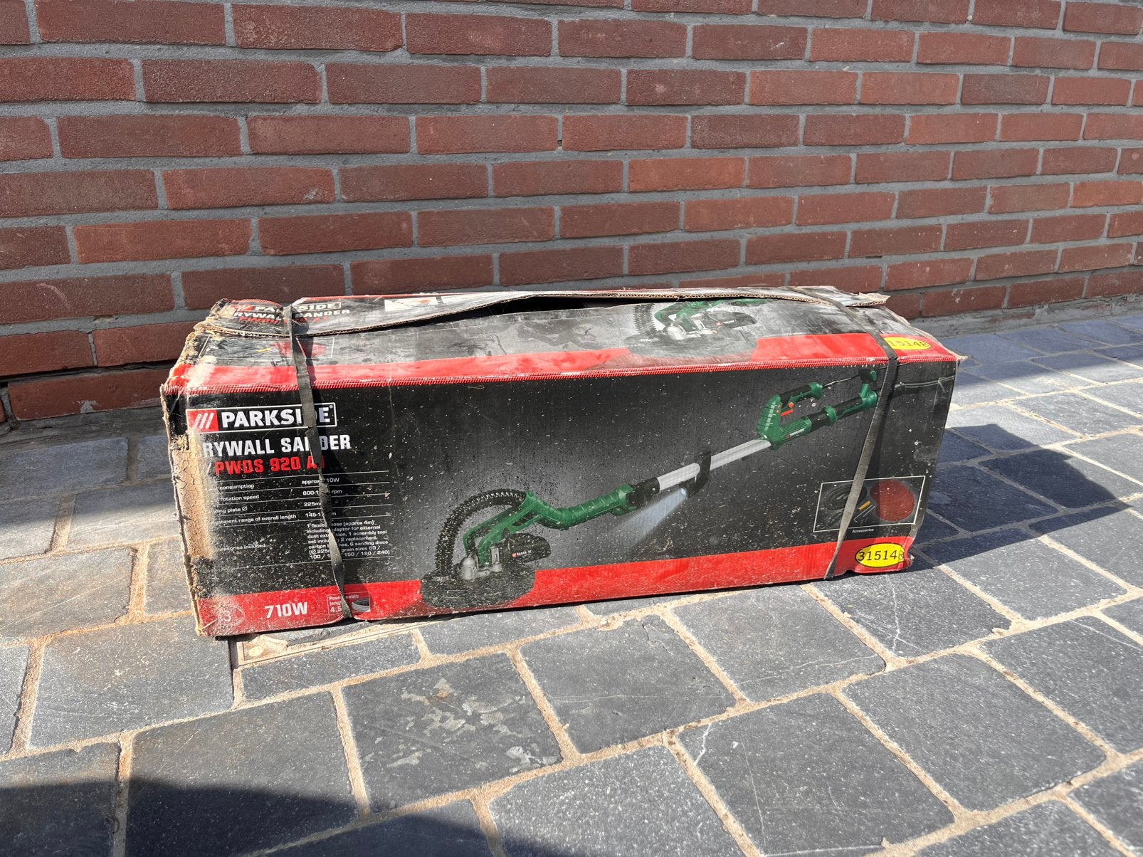 Wand- en plafondschuurmachine, Ophalen