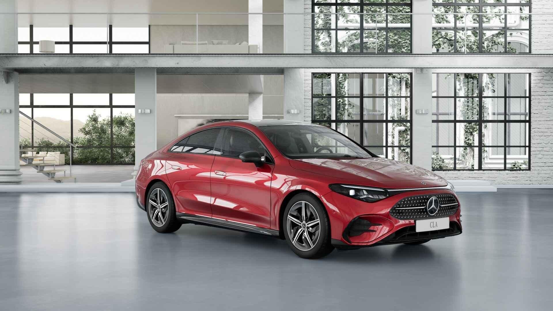 Mercedes-Benz CLA-Klasse 200 Coupé AMG Line | Panoramisch D, Stof, 4 cilinders, 1586 kg, https://public.car-pass.be/vhr/c2bb4417-8c67-4602-b2fd-a6e97afb4ba8