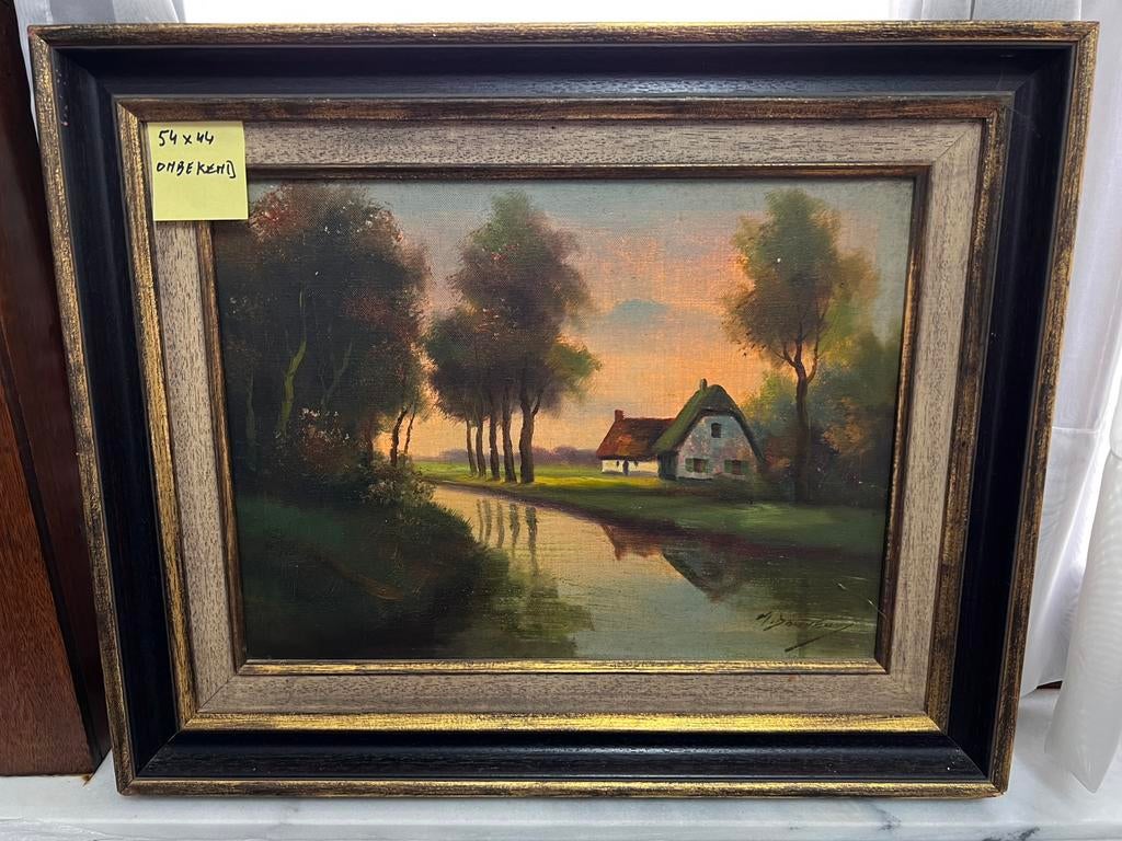 Schilderij 54cm x 44cm - schilder Martin Douven (1898-1973), Antiek en Kunst, Kunst | Schilderijen | Klassiek, Ophalen