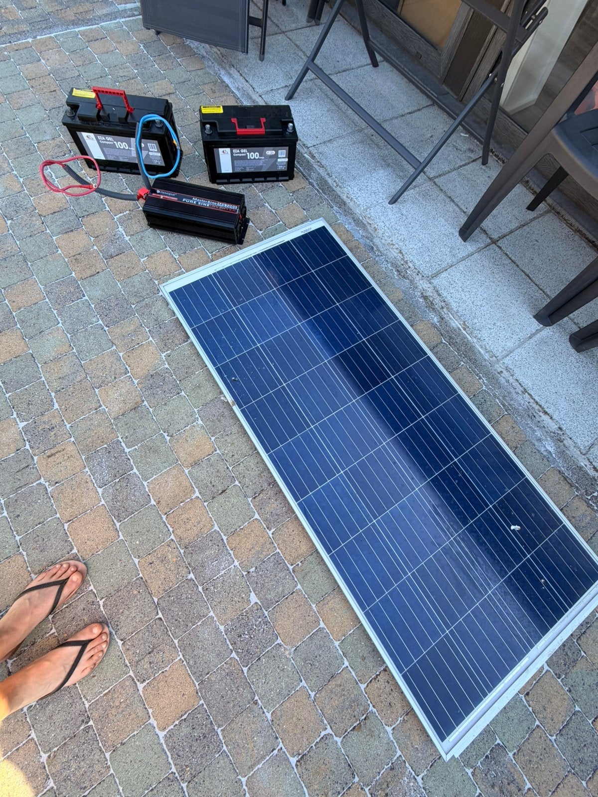 Ensemble d instalation electrique pour van/camper, Enlèvement, Comme neuf, Système complet, 100 à 200 watts-crêtes