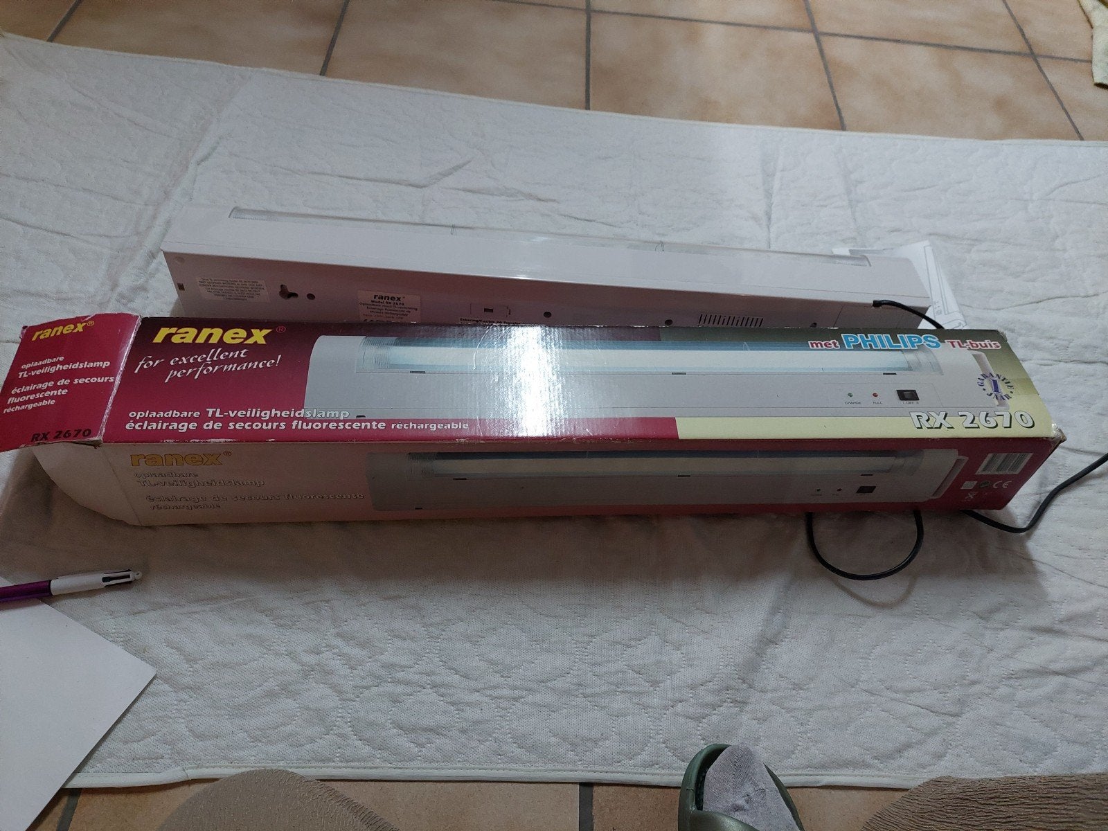 eclairage de secours RX 2670 Ranex, Enlèvement