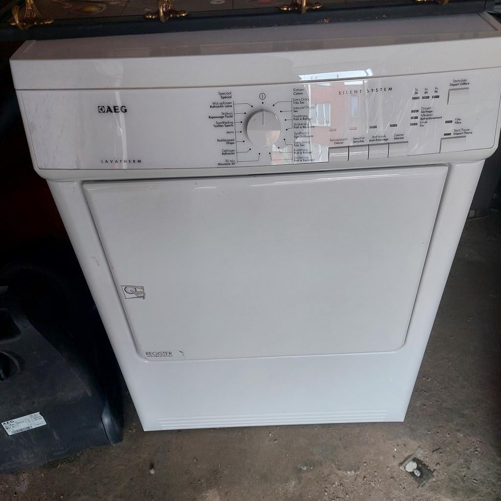 Droogkast aeg lavamat silence buiten afvoer 7 kg, Elektronische apparatuur, Ophalen