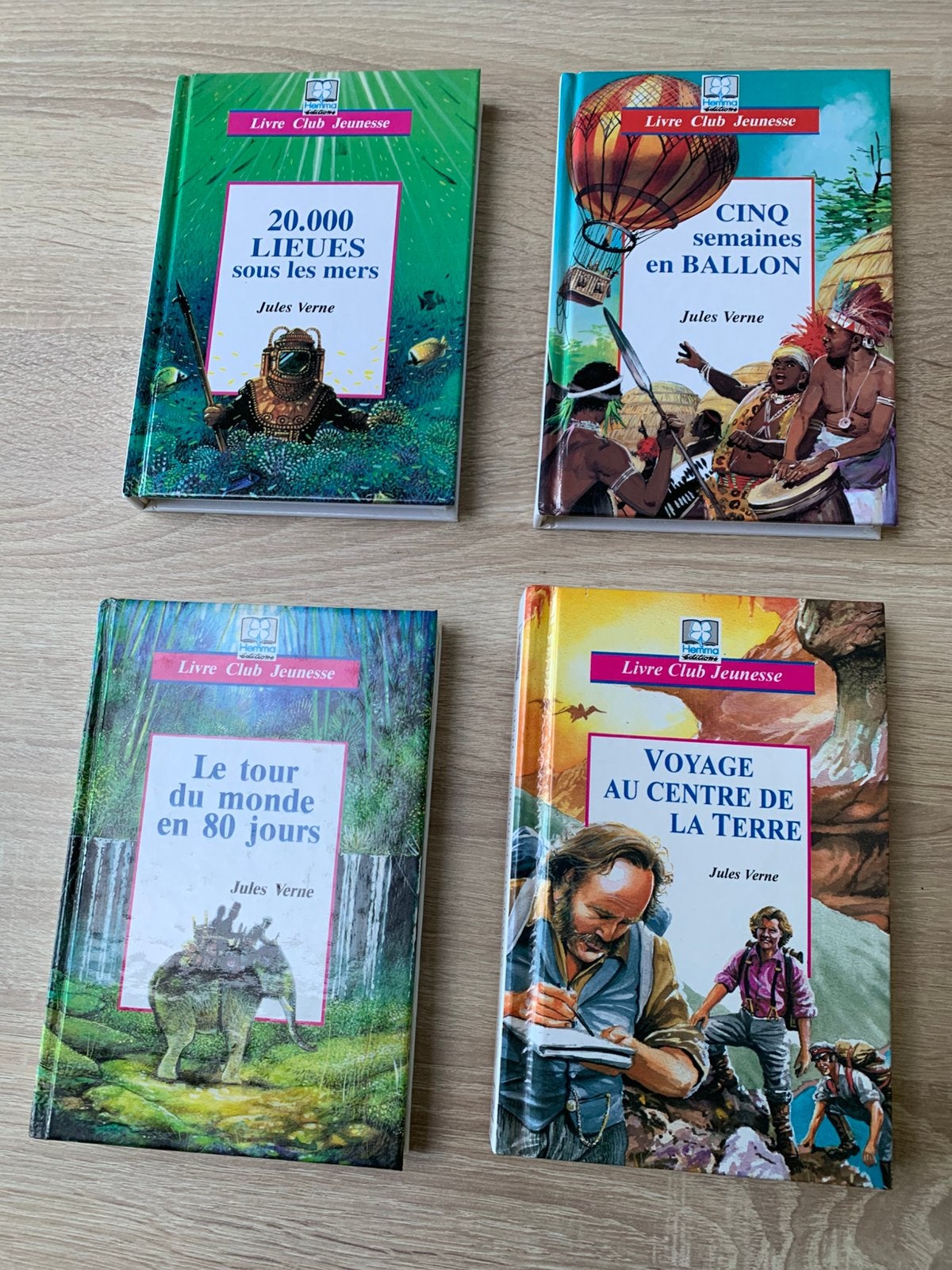 Jules Verne 4 livres, Enlèvement, Comme neuf, Fiction