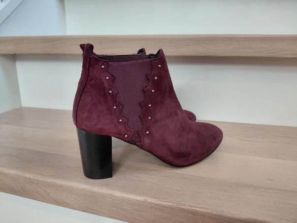One Step bordeauxrode laarsjes maat 37, Kleding | Dames, One Step, Lage of Enkellaarzen, Ophalen of Verzenden, Zo goed als nieuw