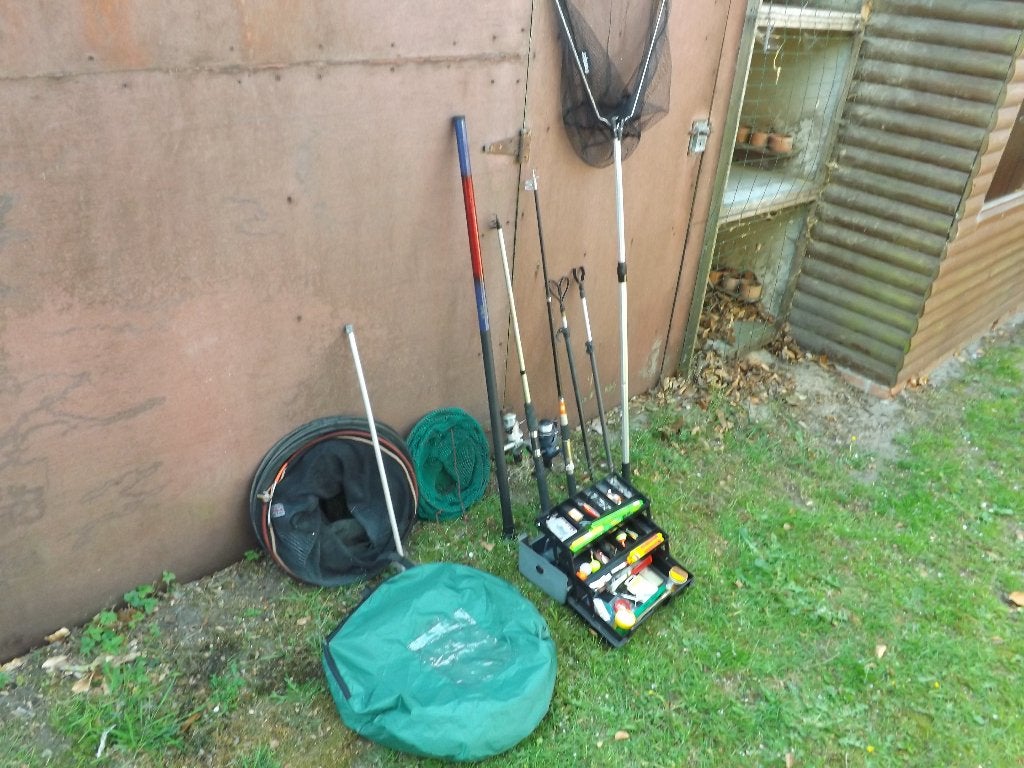 set visgerief voor op forel, Ophalen, Gebruikt, Complete set