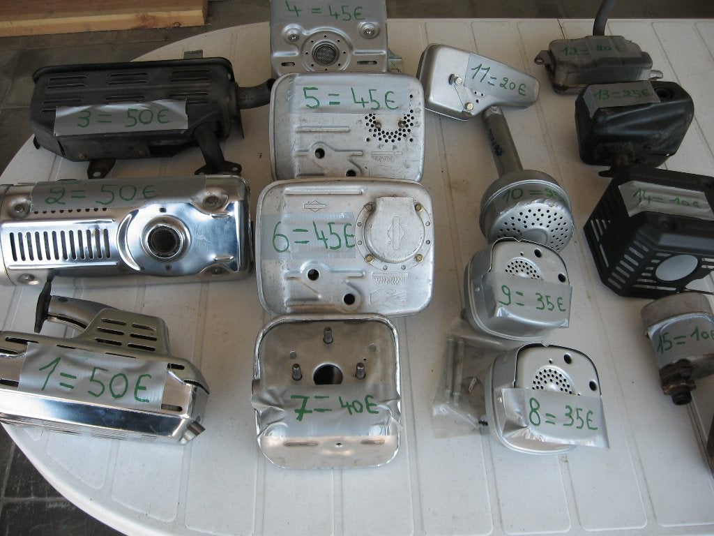 Tracteur tondeuse HONDA , lot de pots d'échappement, Enlèvement, Comme neuf, Briggs & Stratton, 120 cm ou plus