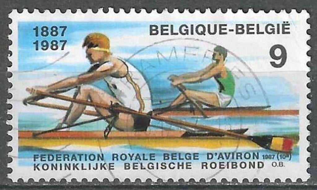 Belgie 1987 - Yvert/OBP 2259 - Belgische Roeibond (ST), Postzegels en Munten, Postzegels | Europa | België, Gestempeld, Sport