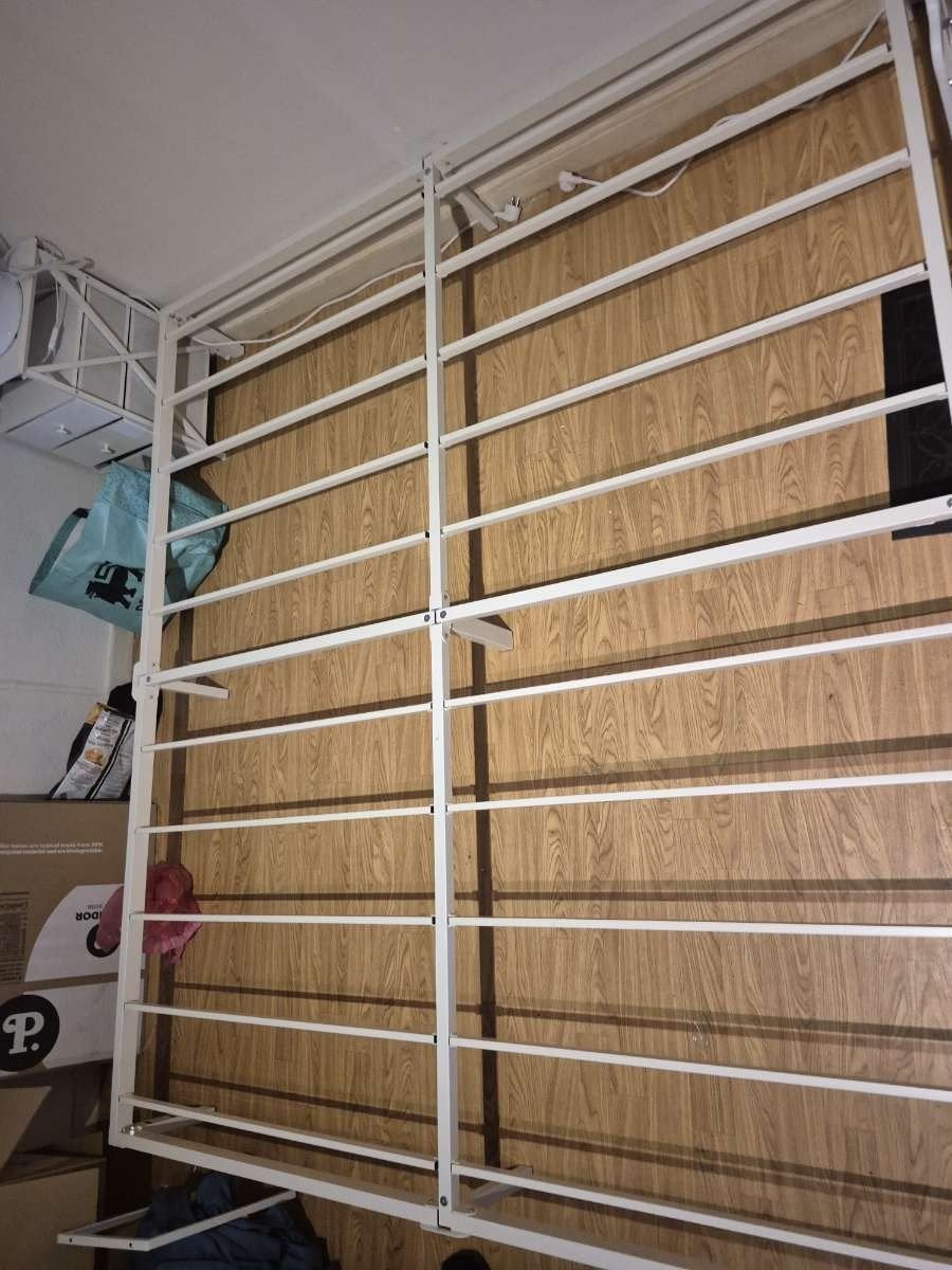 bed 180 op 200, Huis en Inrichting, Slaapkamer | Bedden, Ophalen, Wit, Nieuw, 180 cm