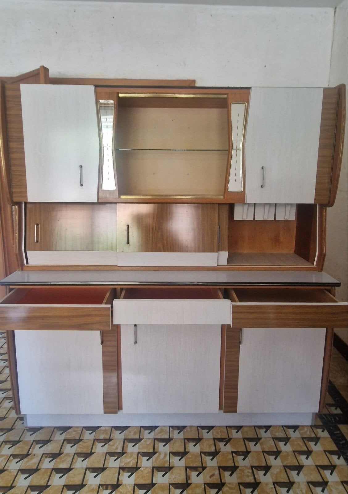 vintage retro keukenkast formica, Ophalen, Huis en Inrichting