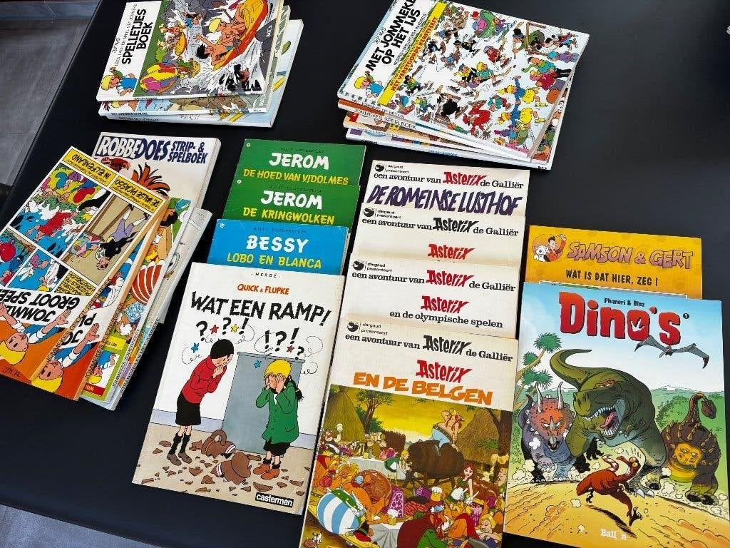 Lot strips Jerom Asterix Jommeke Speelboek, Meerdere stripboeken, Ophalen, Gelezen