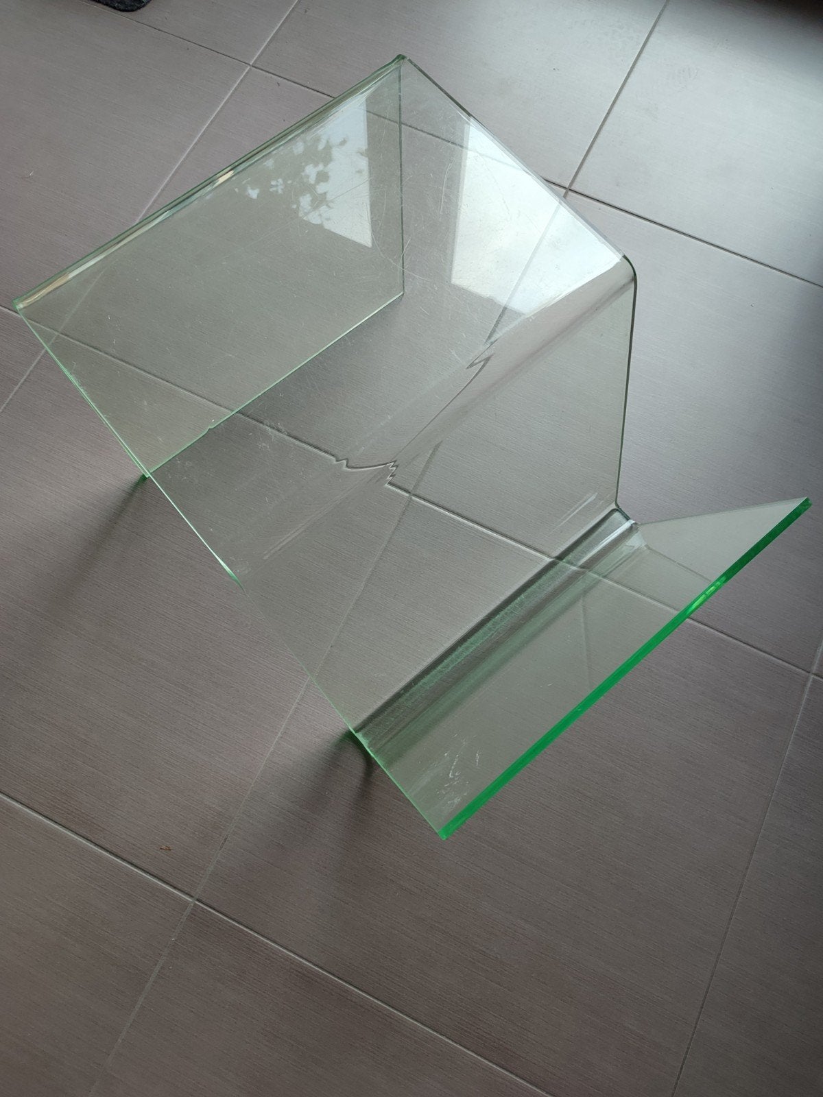 vintage bijzettafeltje plexiglas retro jaren 1970 space age, Huis en Inrichting, Verzenden, Vintage, Kunststof
