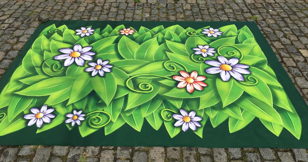 Geprint, decoratief vrachtwagenzeil / afdekzeil / bache, Ophalen, Nieuw