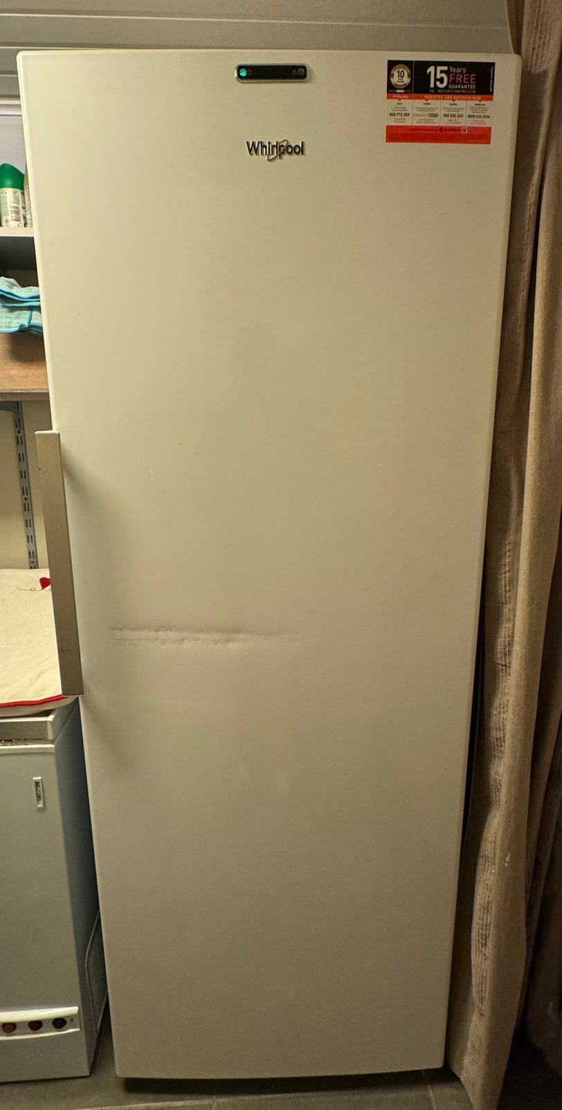 Congélateur Whirlpool - vertical - en bon état, Enlèvement, Utilisé, 60 à 90 cm, 160 cm ou plus