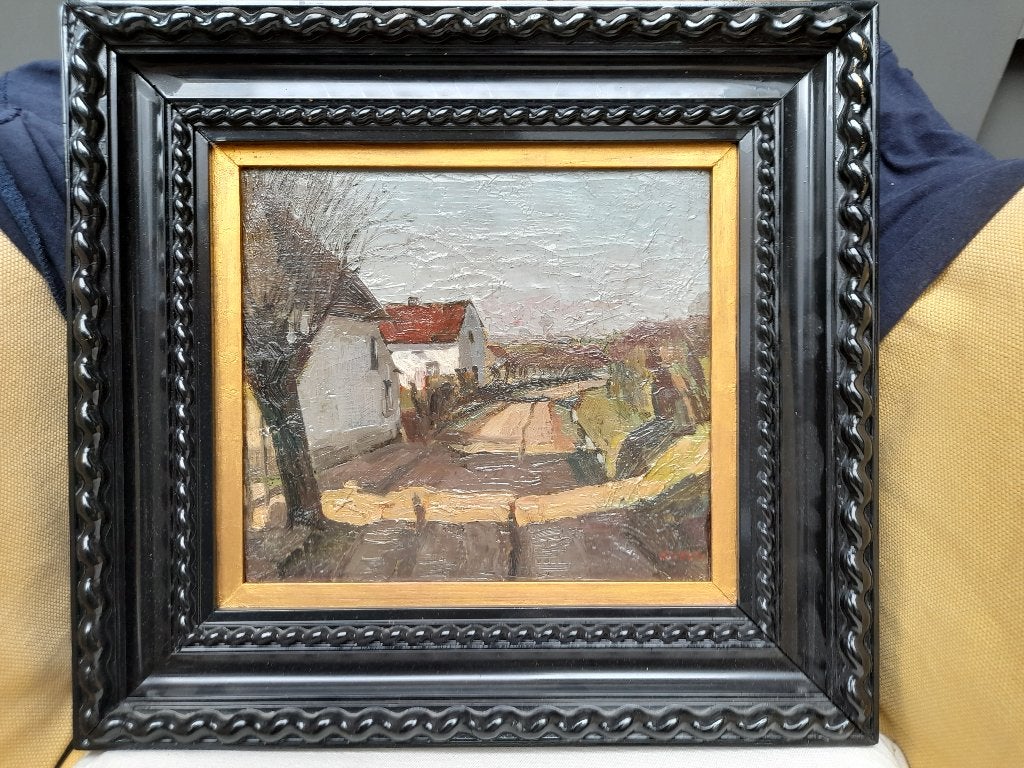 Landschap, O/d Ernest Petit, Ophalen of Verzenden