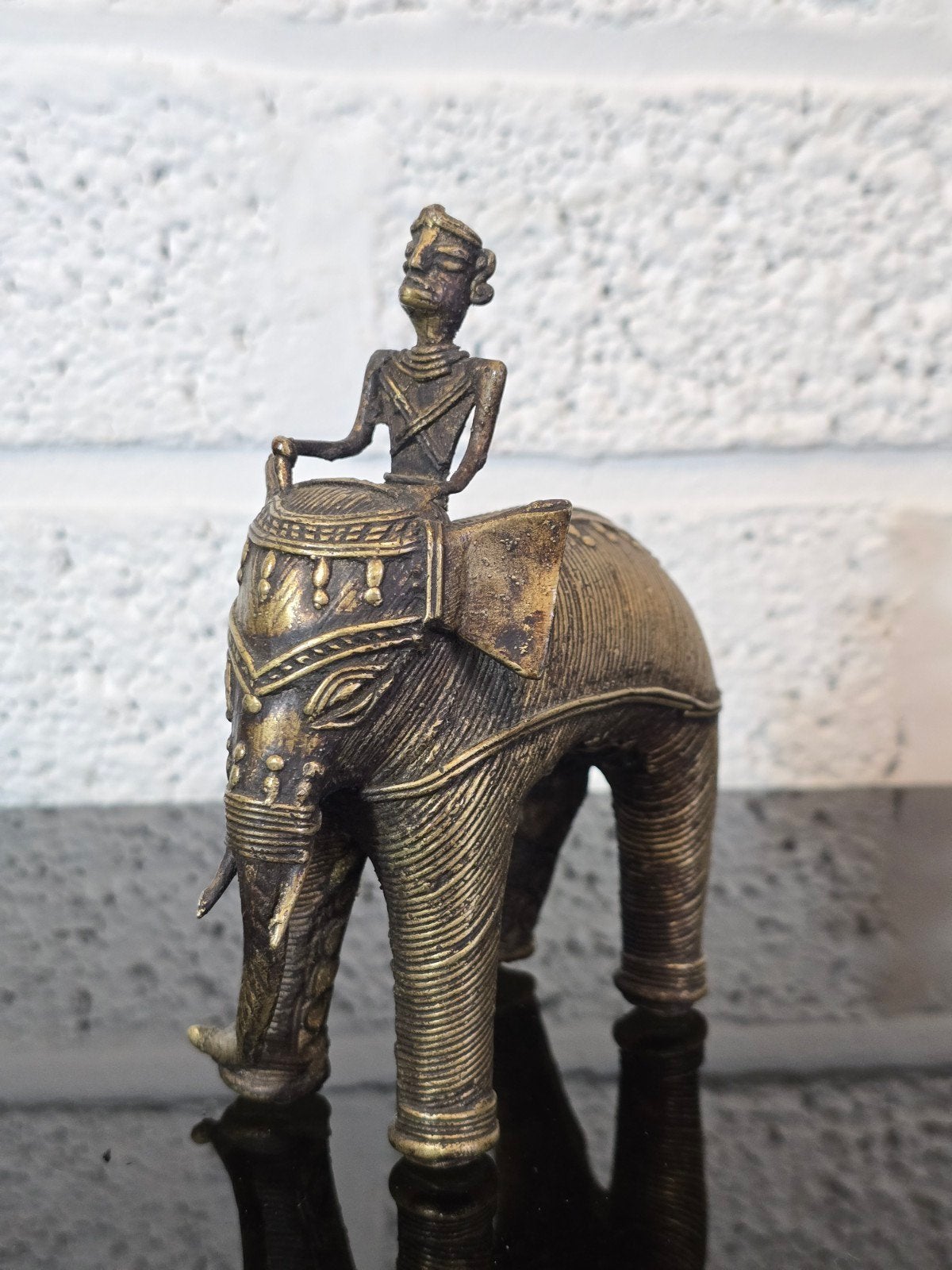 antiek bronzen indisch beeldje, Antiek en Kunst, India, Ophalen of Verzenden, Beeld, Brons