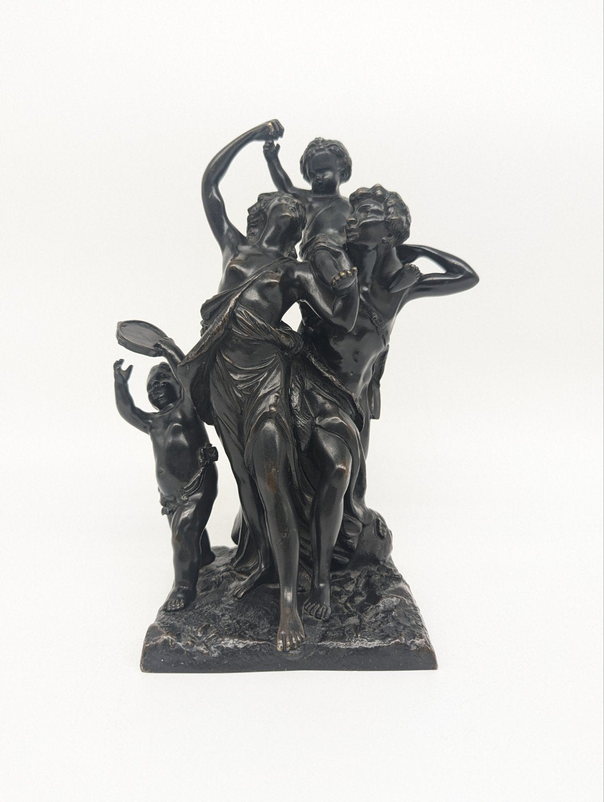 Claude Michel 'Clodion' - brons - Le Triomphe de Bacchus, Groep mensen, Ophalen of Verzenden, Beeld, Gepatineerd