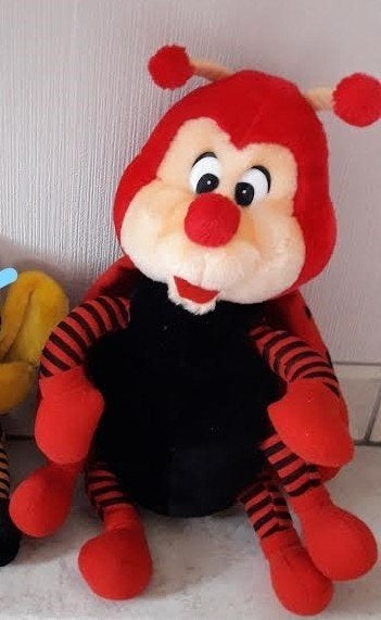 Knuffel Lieveheersbeestje is 43 cm, Ophalen of Verzenden, Gebruikt, Wasbaar