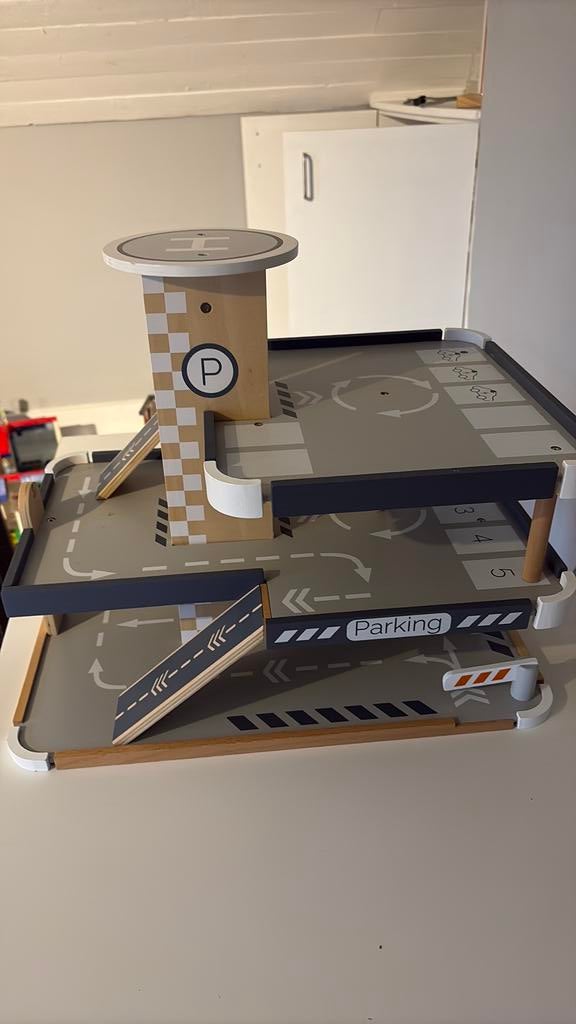 Autobaan hout, Kinderen en Baby's, Ophalen, Gebruikt, Rij- of Hobbelspeelgoed