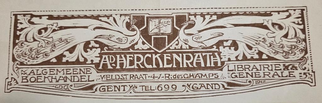 1930+Adolf Herckenrath+Las+Gent+Veldstraat, Ophalen of Verzenden, 1920 tot 1940, Ongelopen, Oost-Vlaanderen